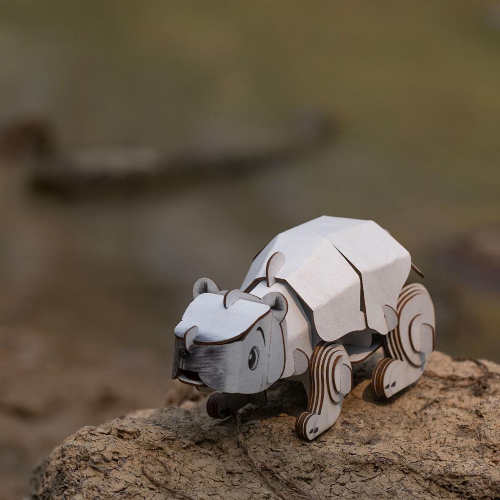 3D Construction Puzzle - Polar Bear