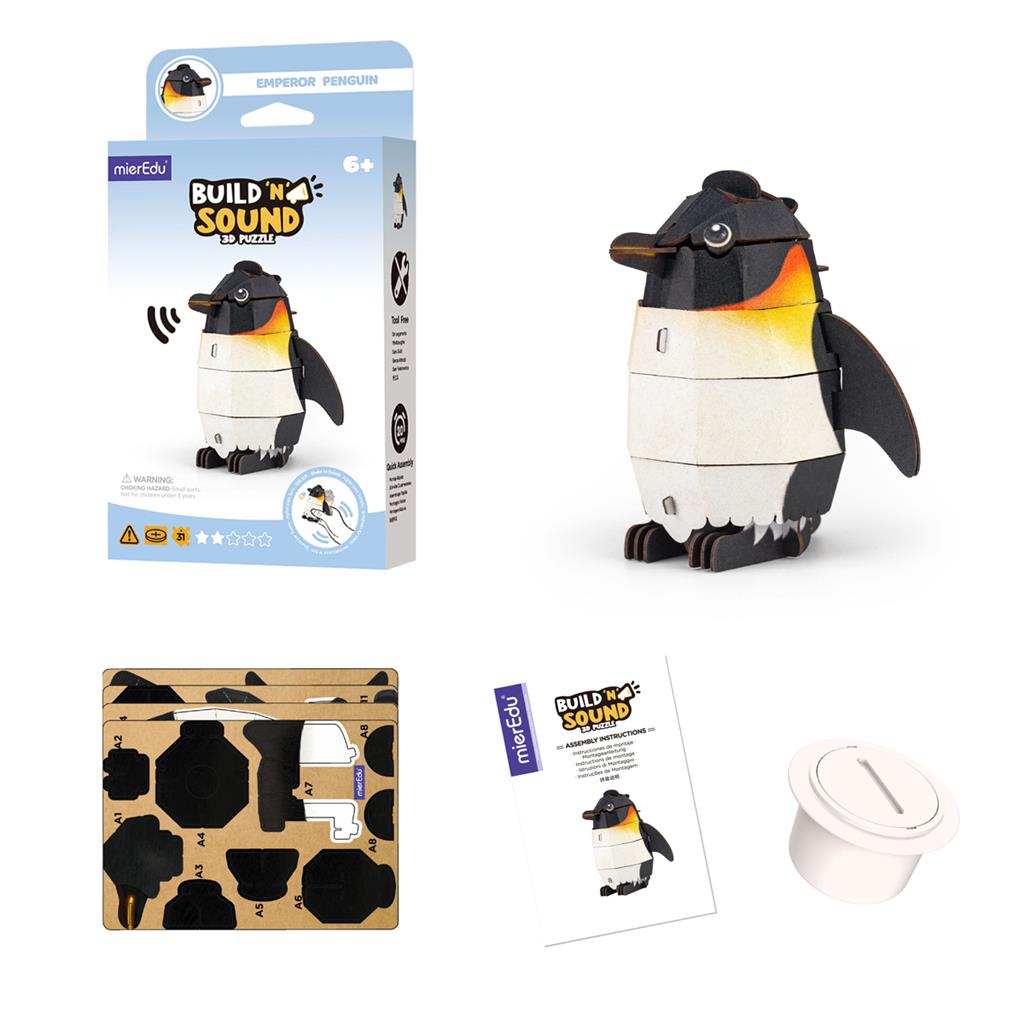 3D Construction Puzzle - Emperor Penguin
