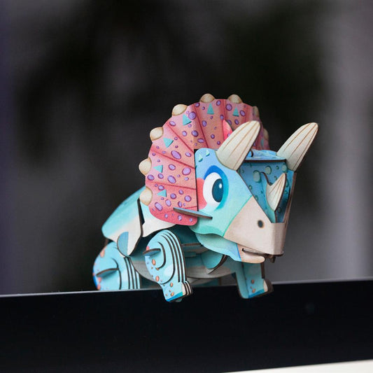 3D Puzzle Construction - Triceratops