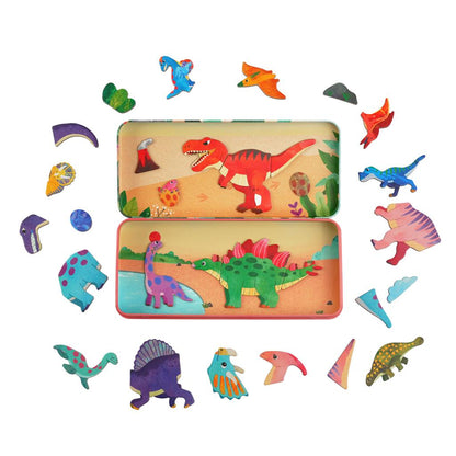 Magnetic Puzzle Box - Dinosaur Land