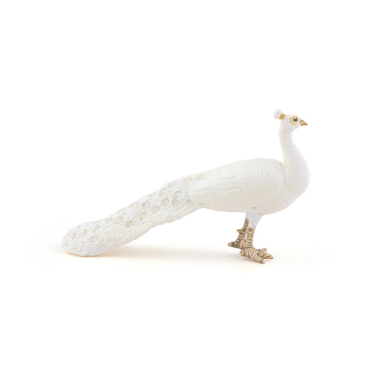 White Peacock Figurine