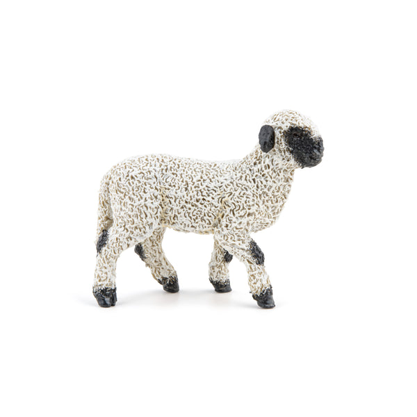 Figurine Agneau nez noir du Valais Papo - animal de la ferme