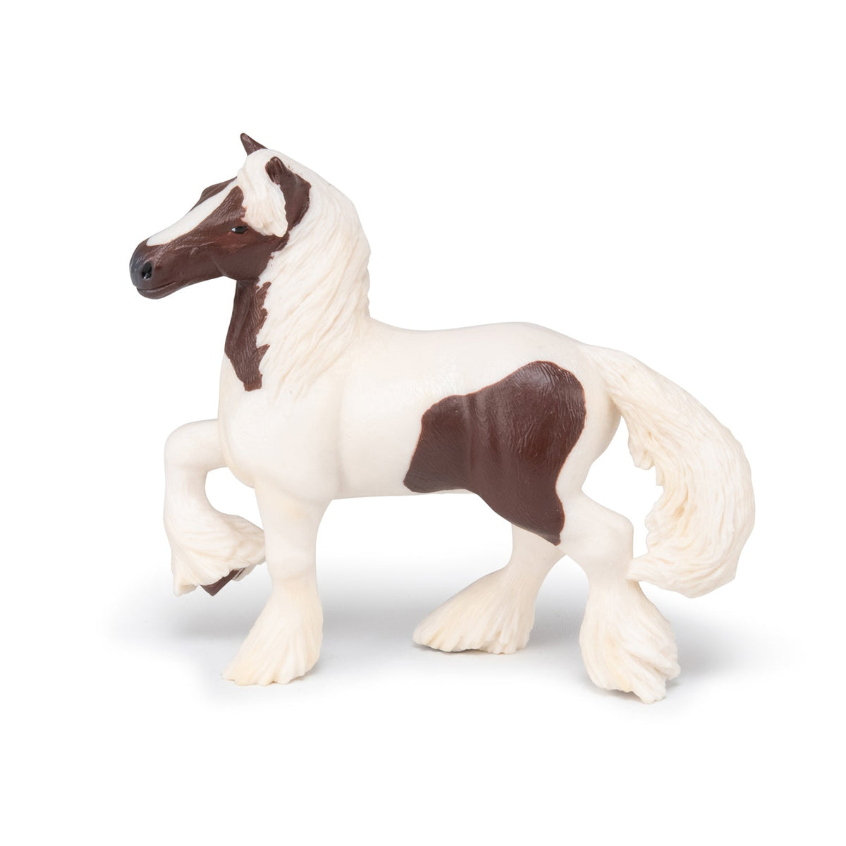 Irish Cob Piebald Figurine