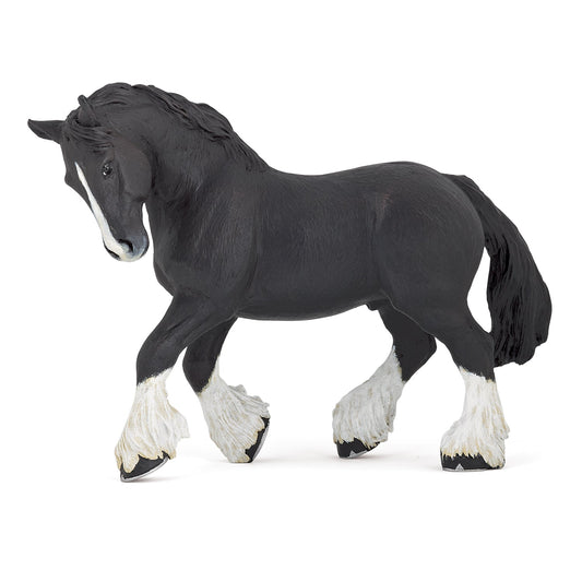 Figurine Etalon shire noir