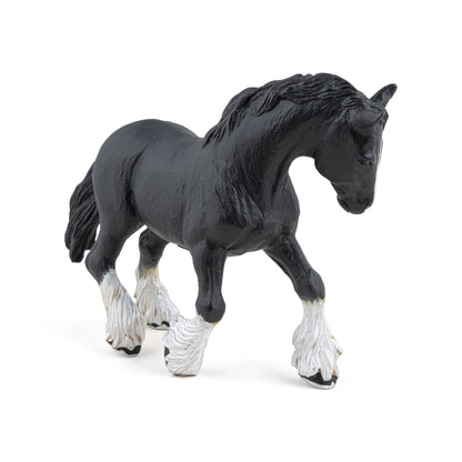 Figurine Etalon shire noir Papo - cheval