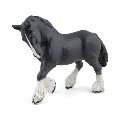 Figurine Etalon shire noir Papo - cheval