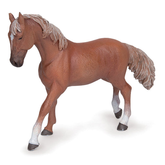 Figurine Jument pur-sang anglaise alezan