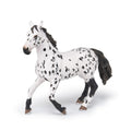 Figurine Cheval appaloosa noir