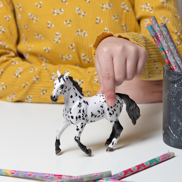 Figurine Cheval appaloosa noir Papo - cheval