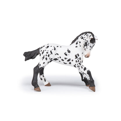 Figurine Poulain appaloosa noir Papo - cheval