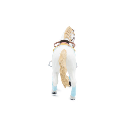 Figurine Cheval de la cavalière fashion bleue Papo - cheval