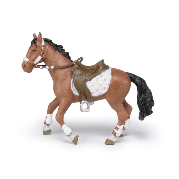 Figurine Cheval de la cavalière fashion hiver Papo - cheval