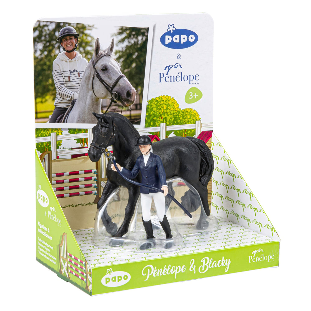 Penelope and Blacky Figurine
