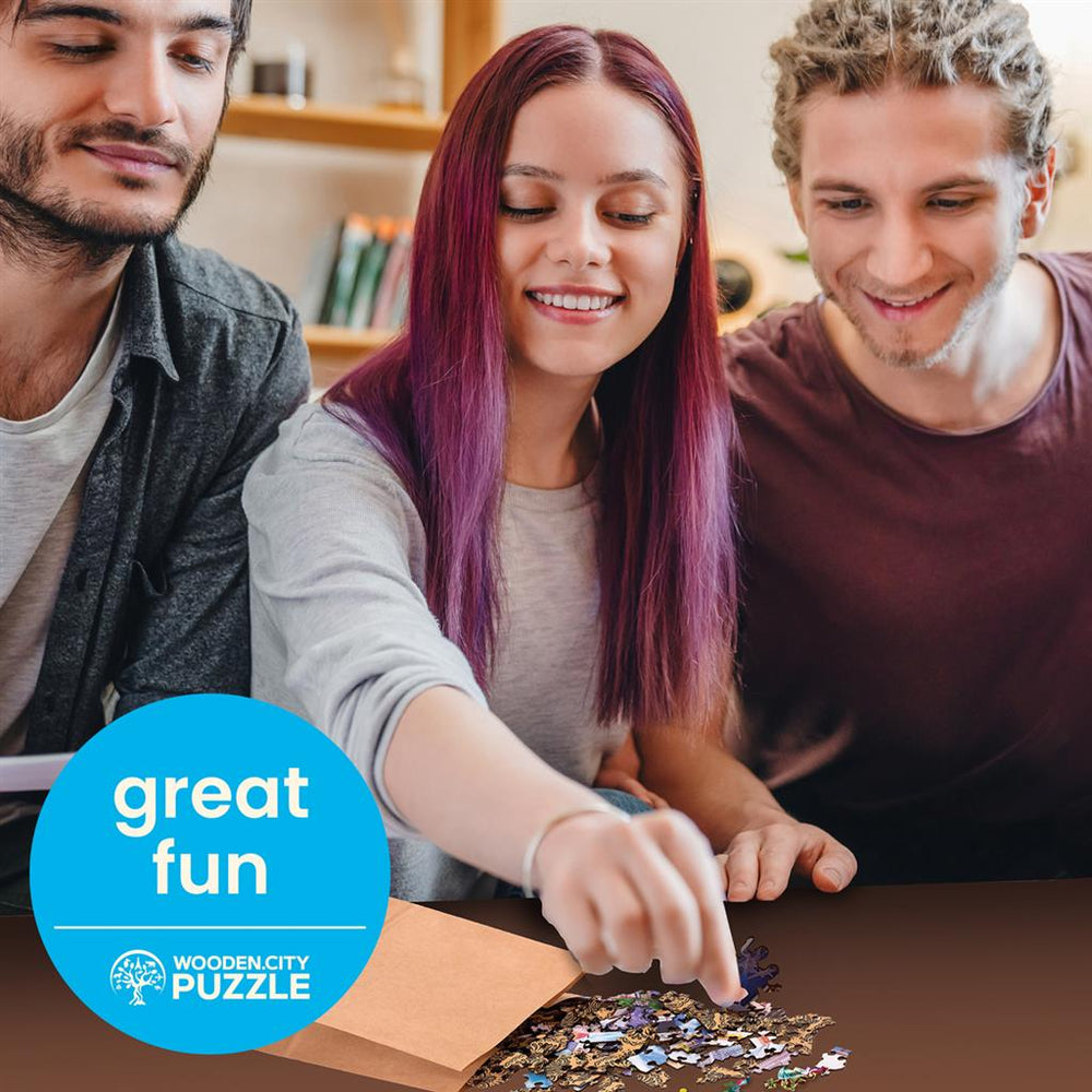 Puzzle - Carte du Règne Animal