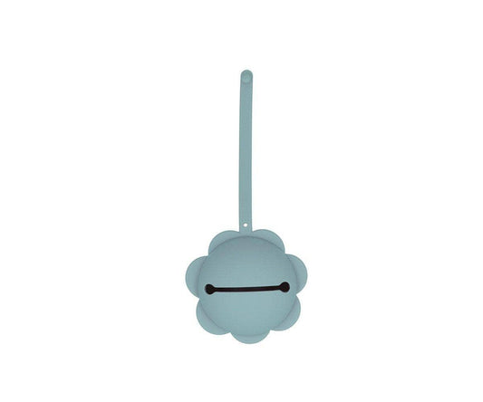 Silicone dummy clip - Light sage flower