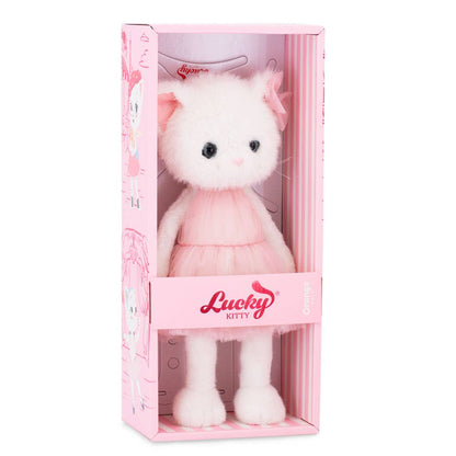 Peluche, Lucky Kitty, Lucky Sophie : Barbe à papa 38 cm 3 ans+