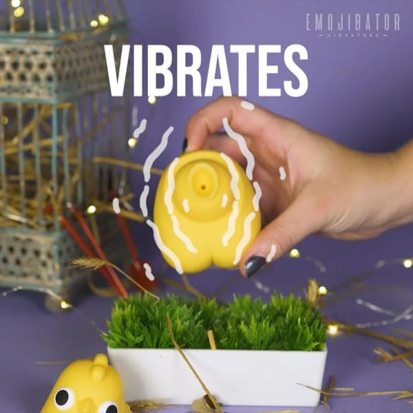 Vibromasseur Poussin avec Succion Chickie Emojibator – vue produit 6