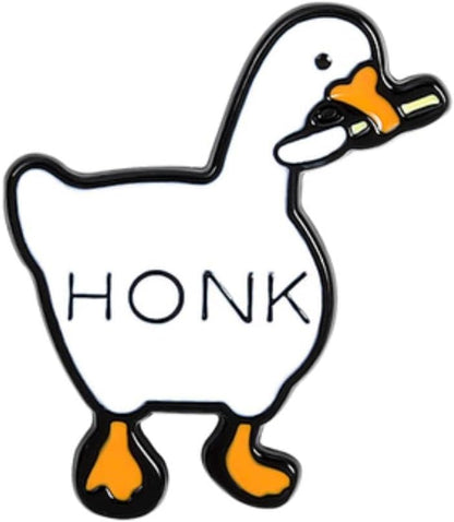 Pin's Oie avec Couteau "Honk"