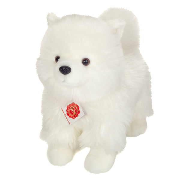 Peluche Spitz Blanc Debout – 35 cm - Teddy Hermann