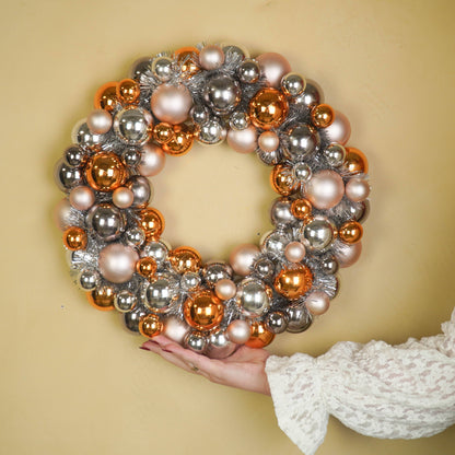 Couronne de Noël - Boules de Noël - Champagne