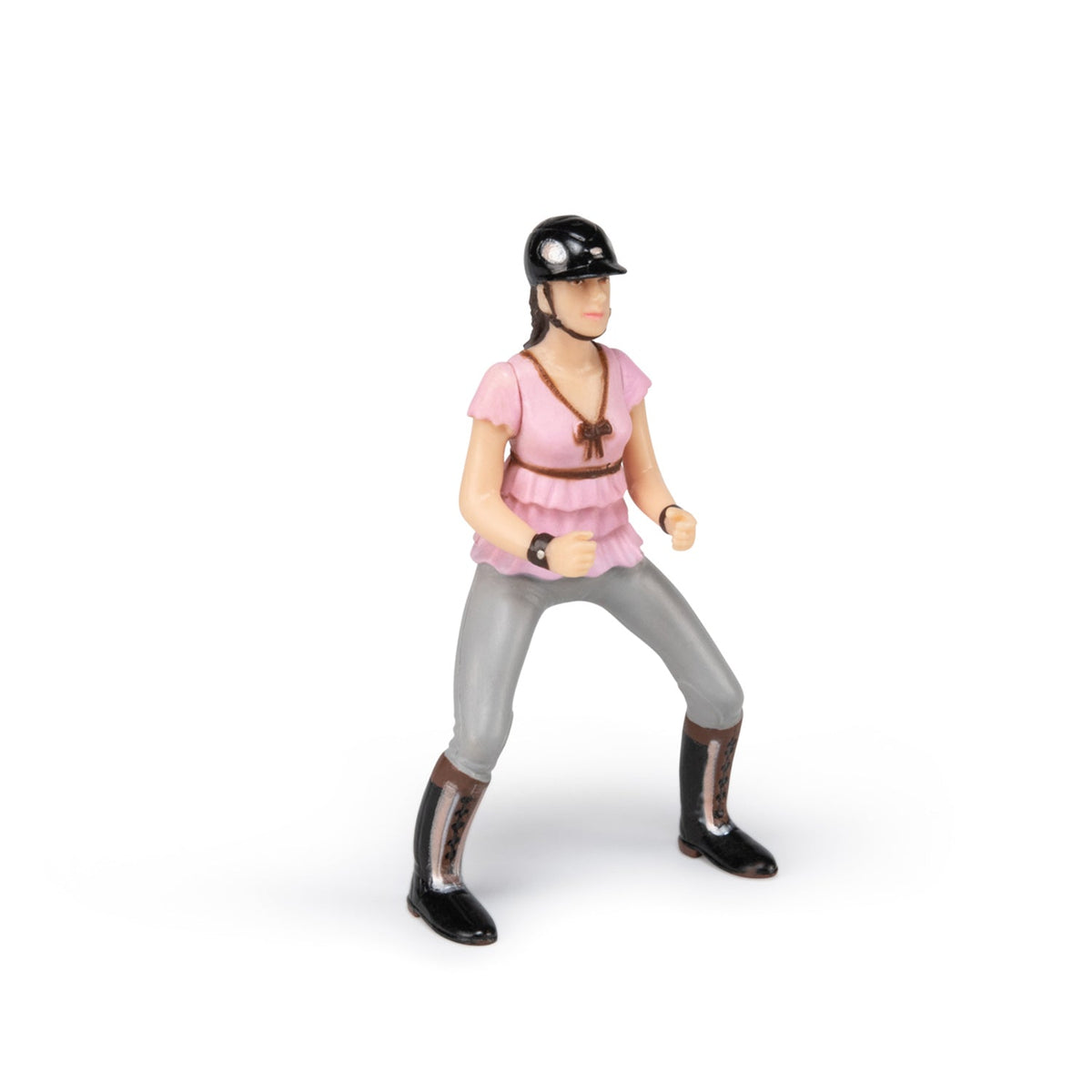Figurine Cavalière fashion rose