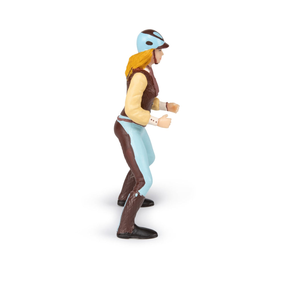 Figurine Cavalière fashion bleue