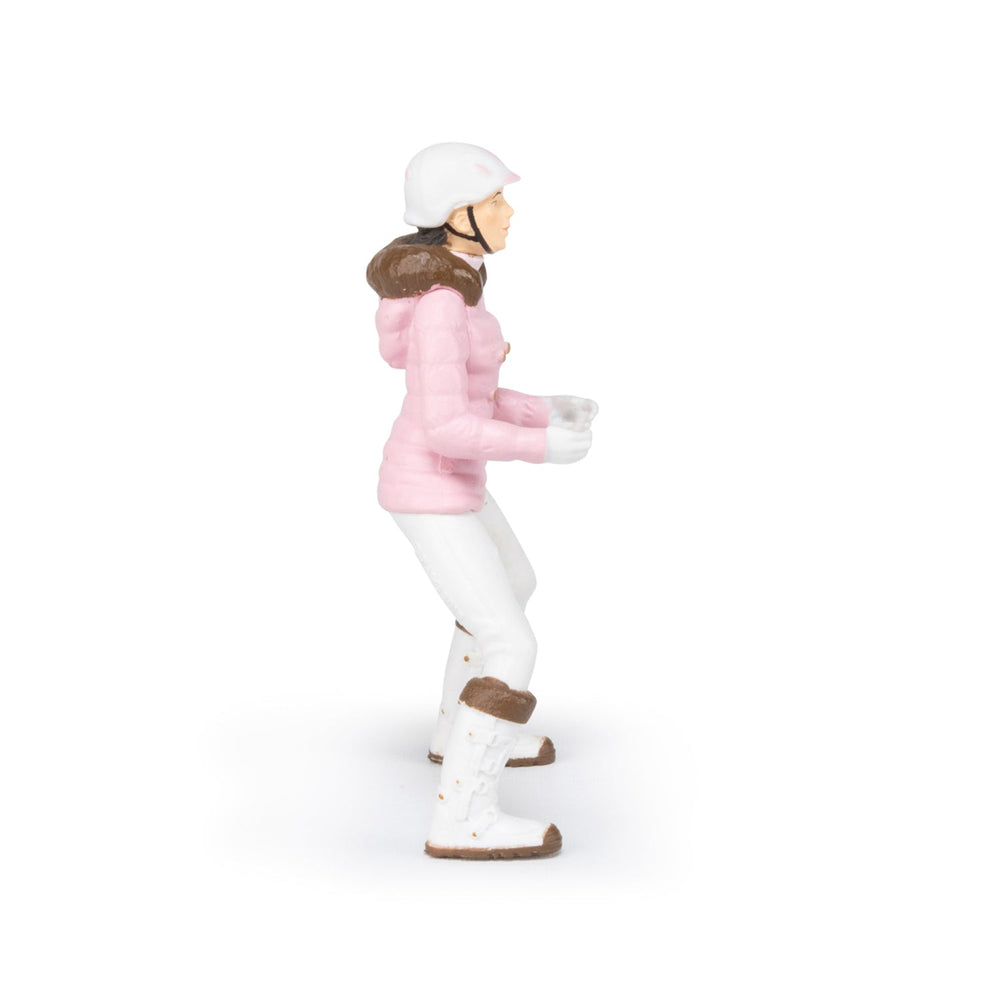 Figurine Cavalière fashion hiver