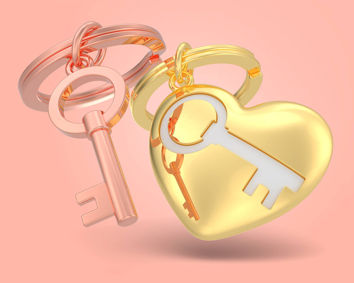 Key to my heart keychain