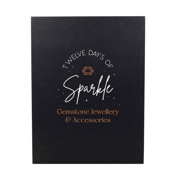 Calendrier de l'Avent de Noël avec bijoux en cristal, 12 jours