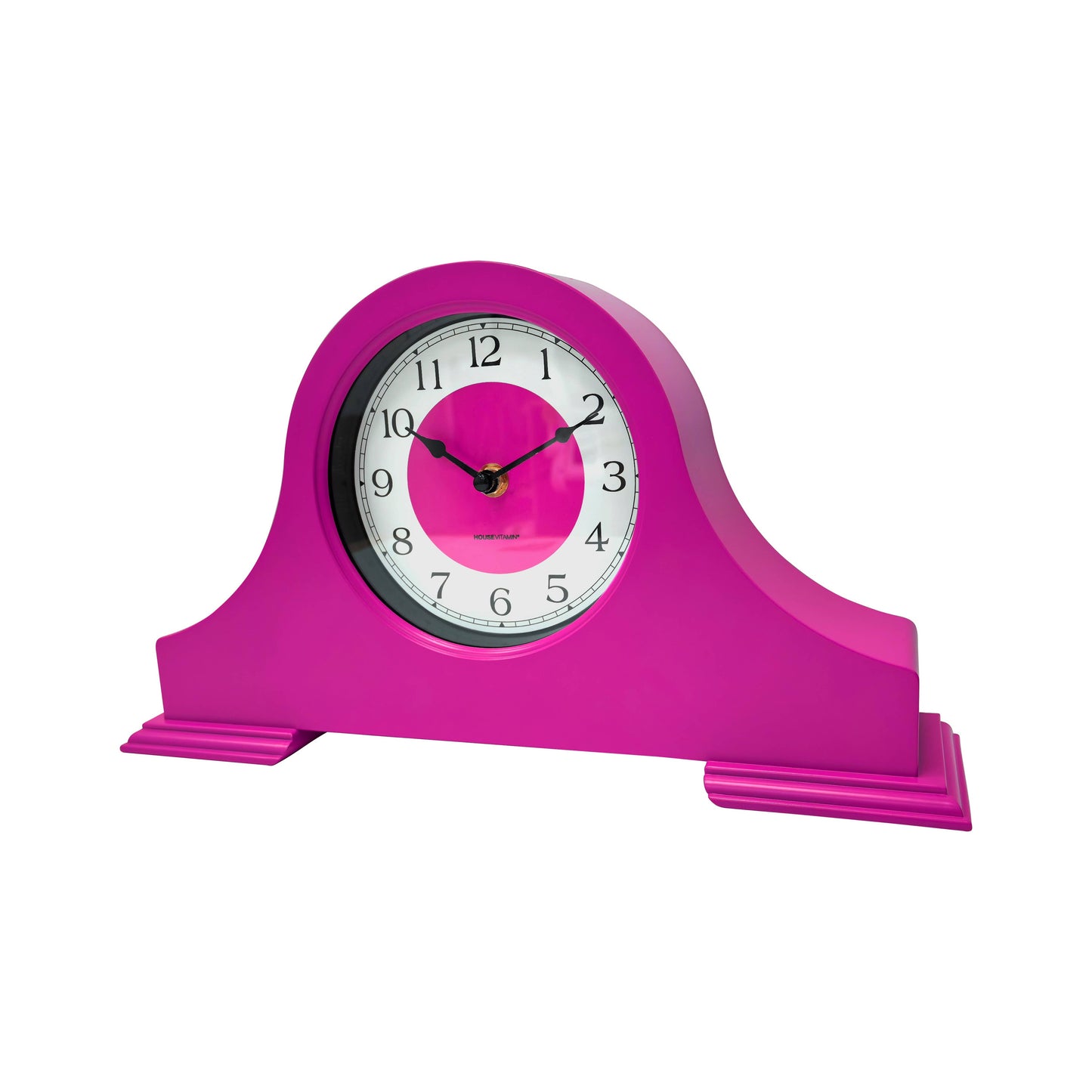Clock - Mantel clock - Neon pink - 36x8.5x20 cm