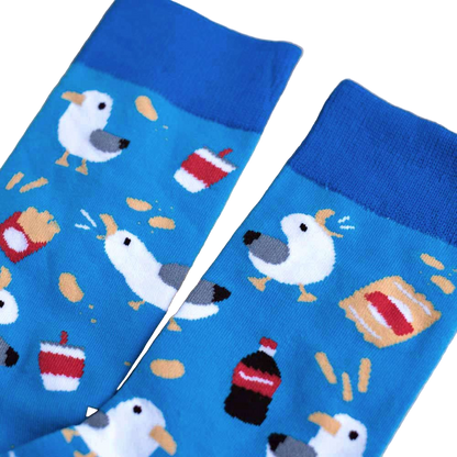 Chaussettes - Mouettes et snacks