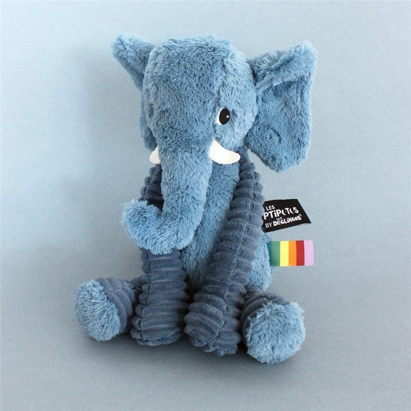Peluche éléphant Dimoitou bleu – Les Ptipotos