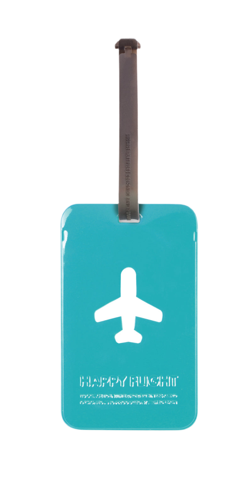 Etiquette de bagage rectangle