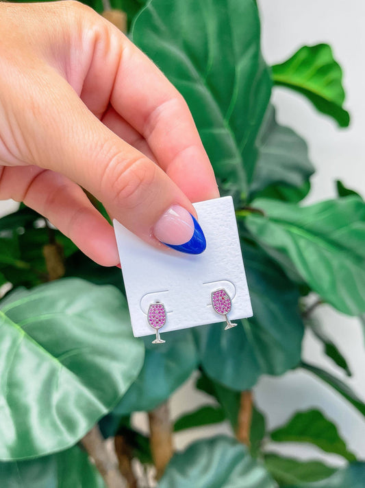 Wine Glass Earrings