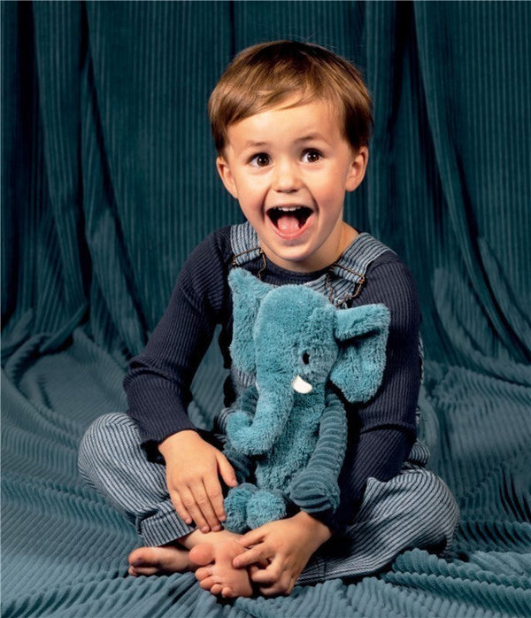 Peluche éléphant Dimoitou bleu – Les Ptipotos – vue 2