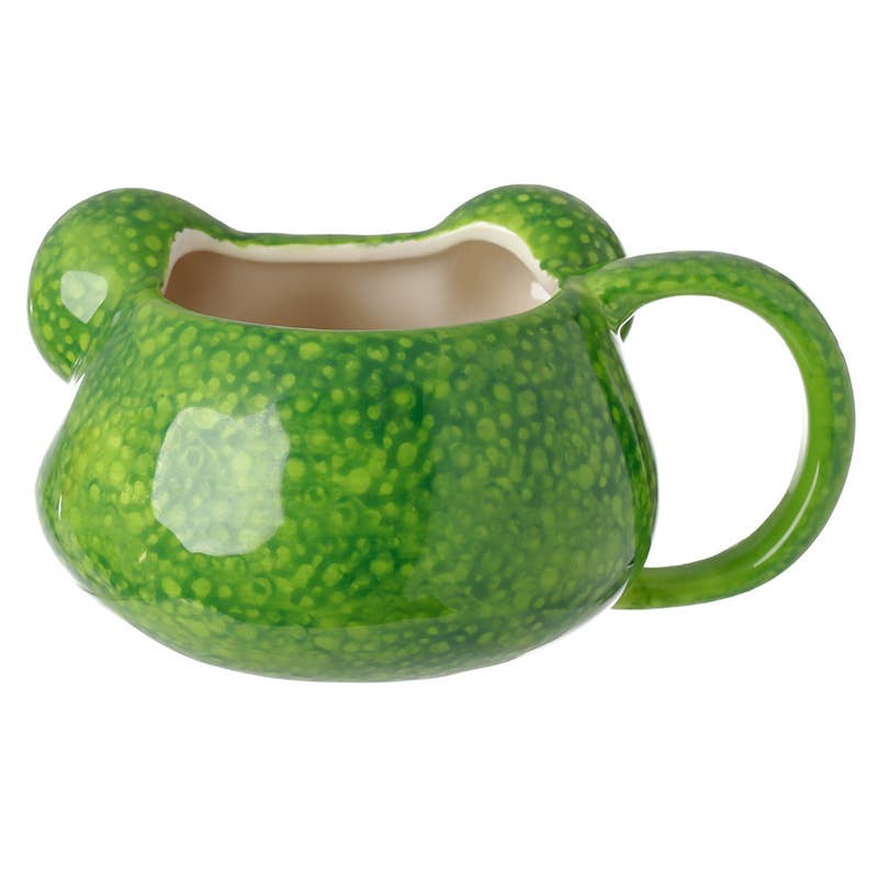 Frog head ceramic mug