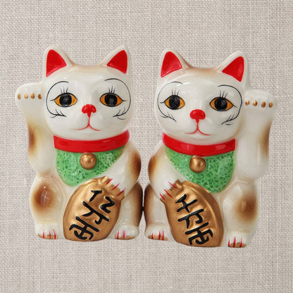 Sel et Poivre Chats Chanceux Blanc