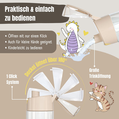 Kids' Drinking Bottle, Lightweight Water Bottle - Dinosaurs