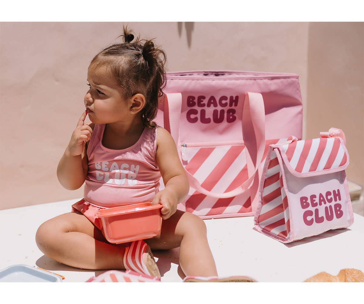 Insulated snack bag Stripes Bloom & Blush