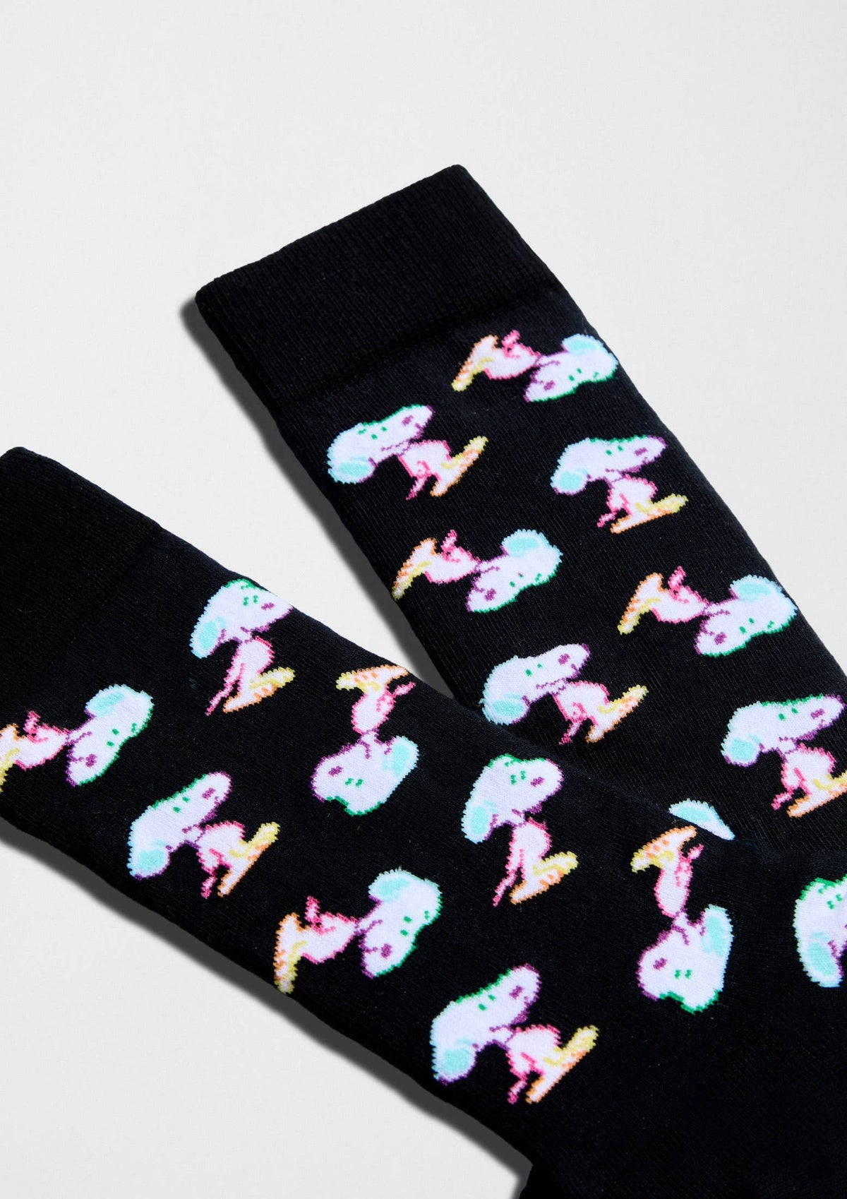 BeSnoopy Néon - Chaussettes 100 % coton biologique: Negro / 36/40