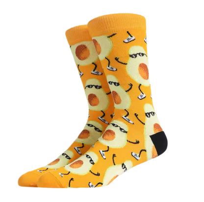 chaussettes funky avocat mrcol