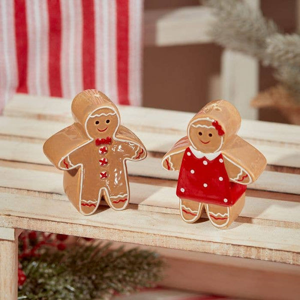 Salière et poivrière Pains d'épices de Noël