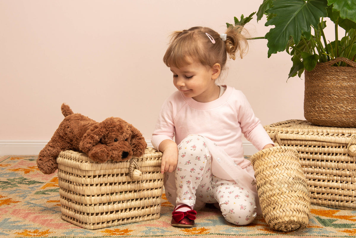 Peluche Chien Marron – 28 cm