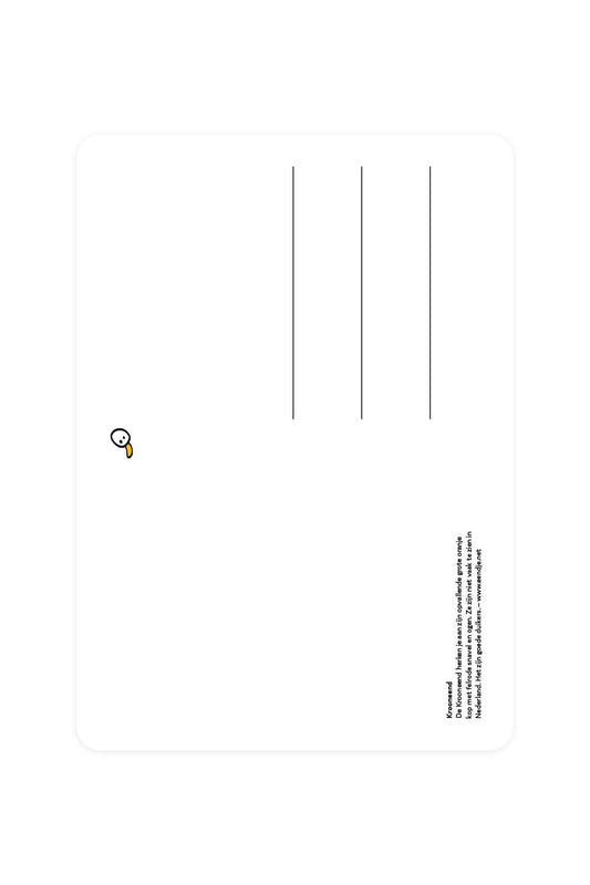 Carte postale avec Canard couronnant