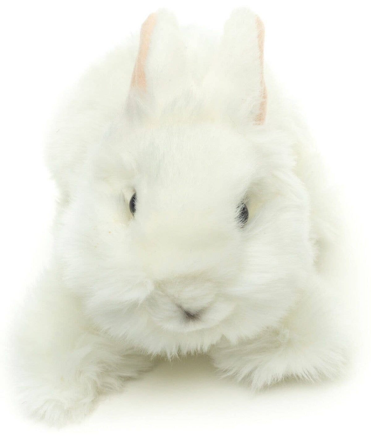 Peluche lapin tête de lion blanc