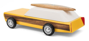 Voiture en Bois Candycar World - Break avec Planche de Surf