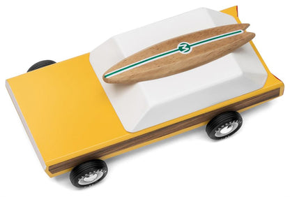 Candycar World Wooden Car - Station Wagon with Surfboard