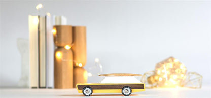 Candycar World Wooden Car - Station Wagon with Surfboard