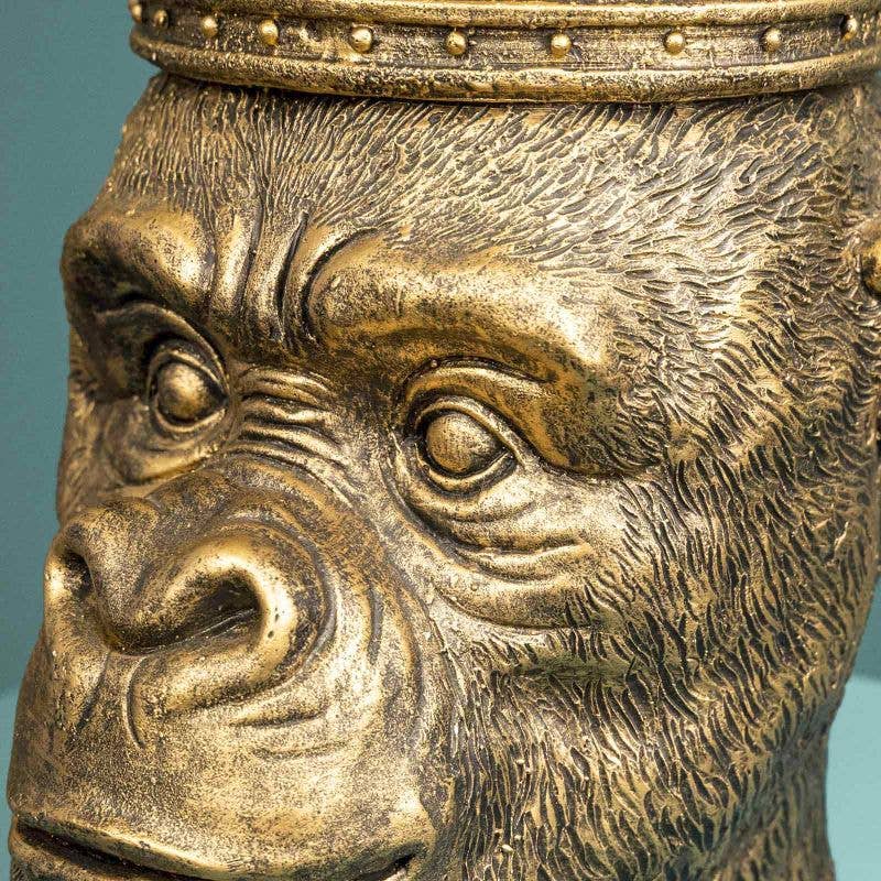 Kong monkey head, gold
