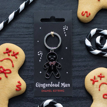 Spooky Gingerbread Gothic Christmas Keychain